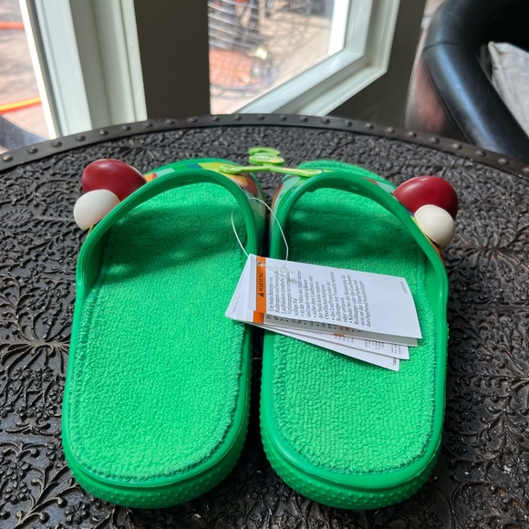 🍄CROCS ZEN GARDEN CLASSIC TERRY CLOTH SLIDES 8 10 - Picture 7 of 10